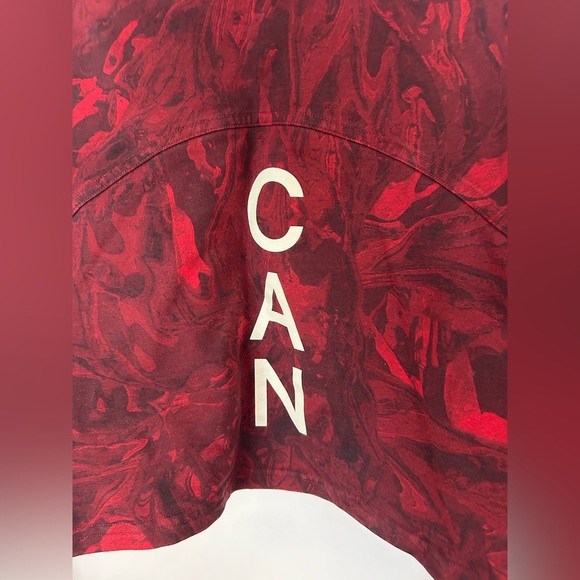 Lululemon Team Canada All Yours Cropped Hoodie COC Logo Maple Dark Red Multi - Picture 11 of 13